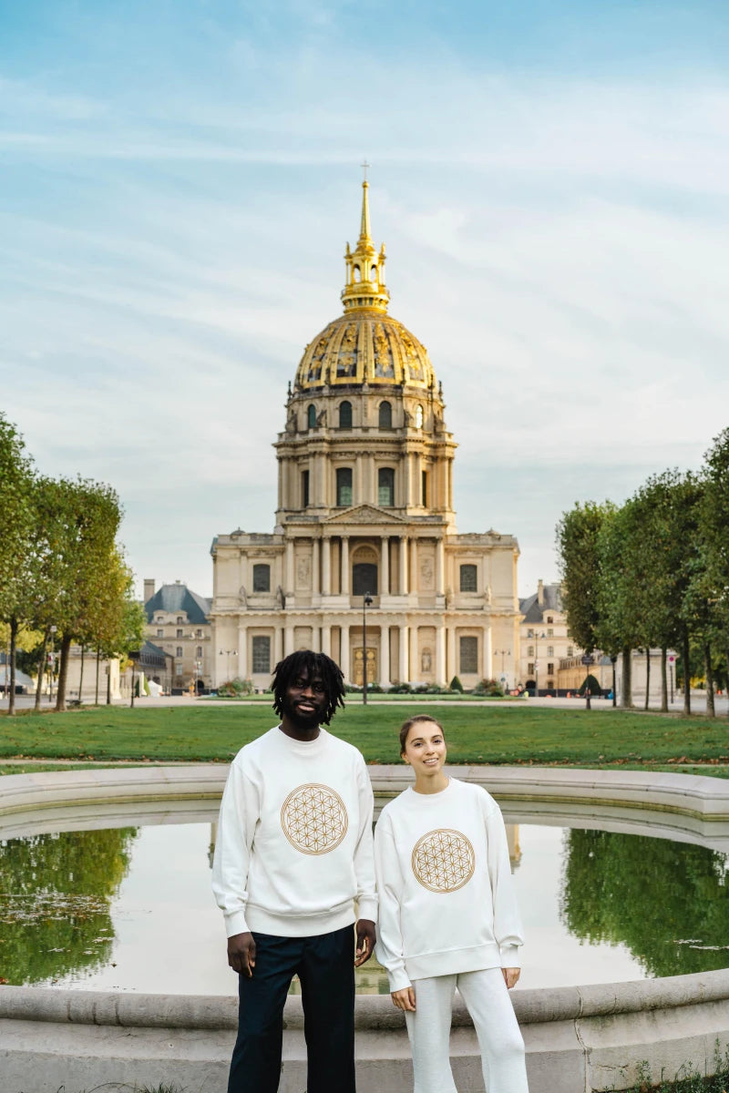 Sweat Unisex Fleur de Vie en Coton Bio