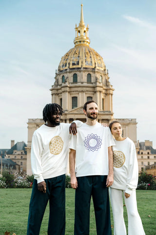 Sweat Unisex Fleur de Vie en Coton Bio