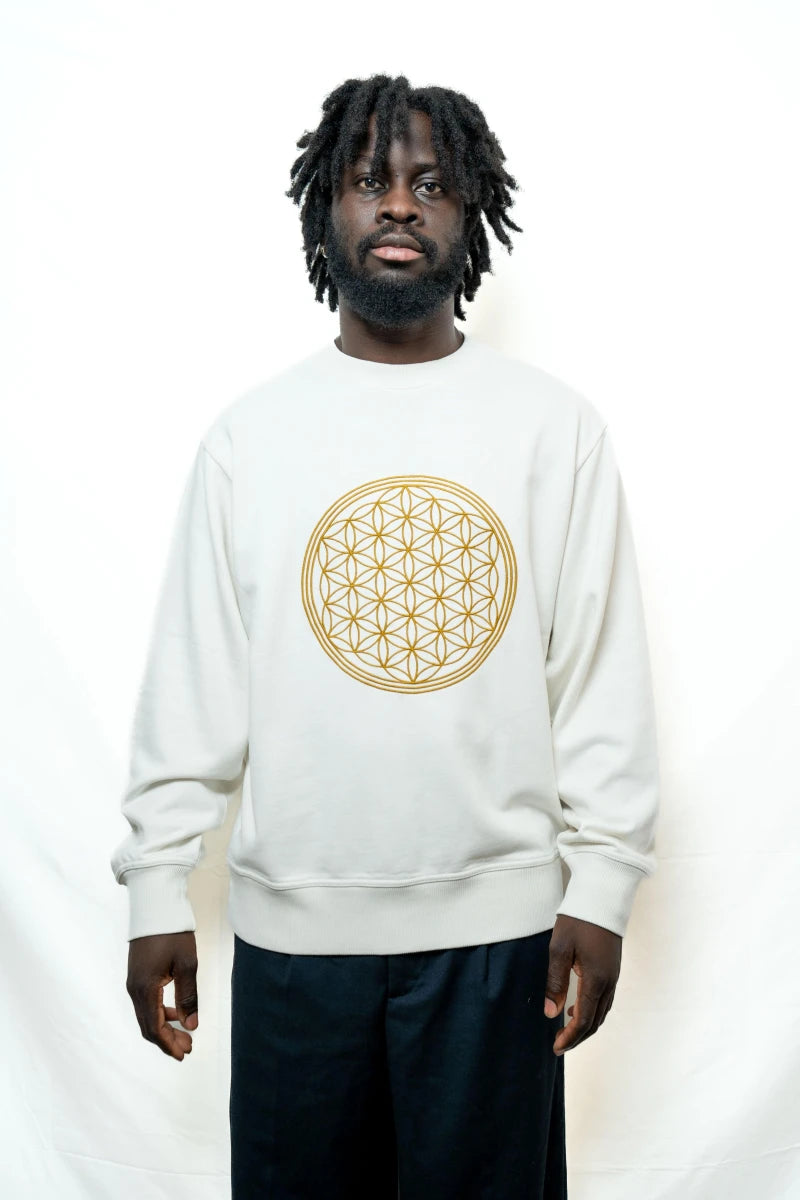 Sweat Unisex Fleur de Vie en Coton Bio