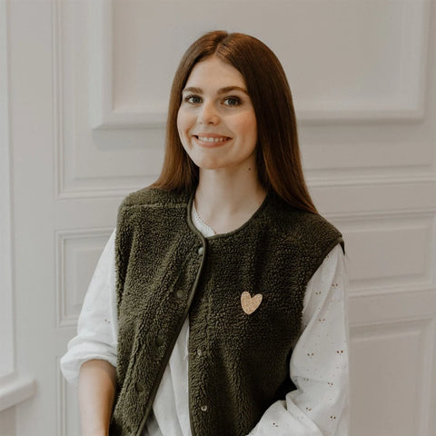 Broche laiton doré - Cœur