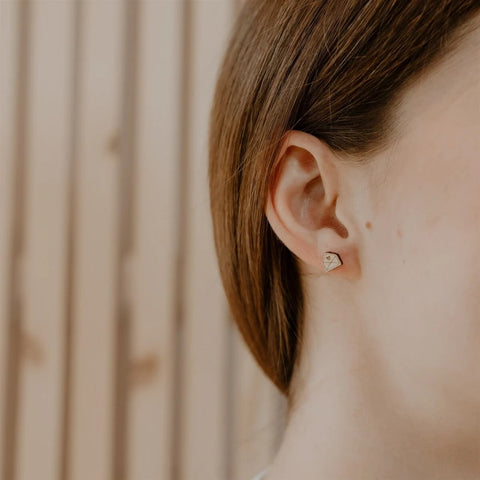 Boucles d'oreilles en bois - Enveloppes