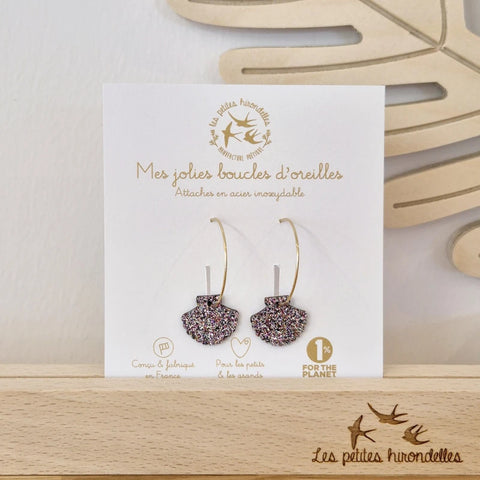 Créoles pailletées - Coquillages