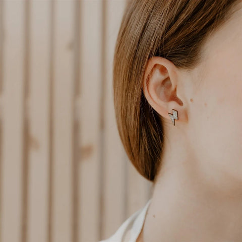 Boucles d'oreilles pailletées - Eclairs