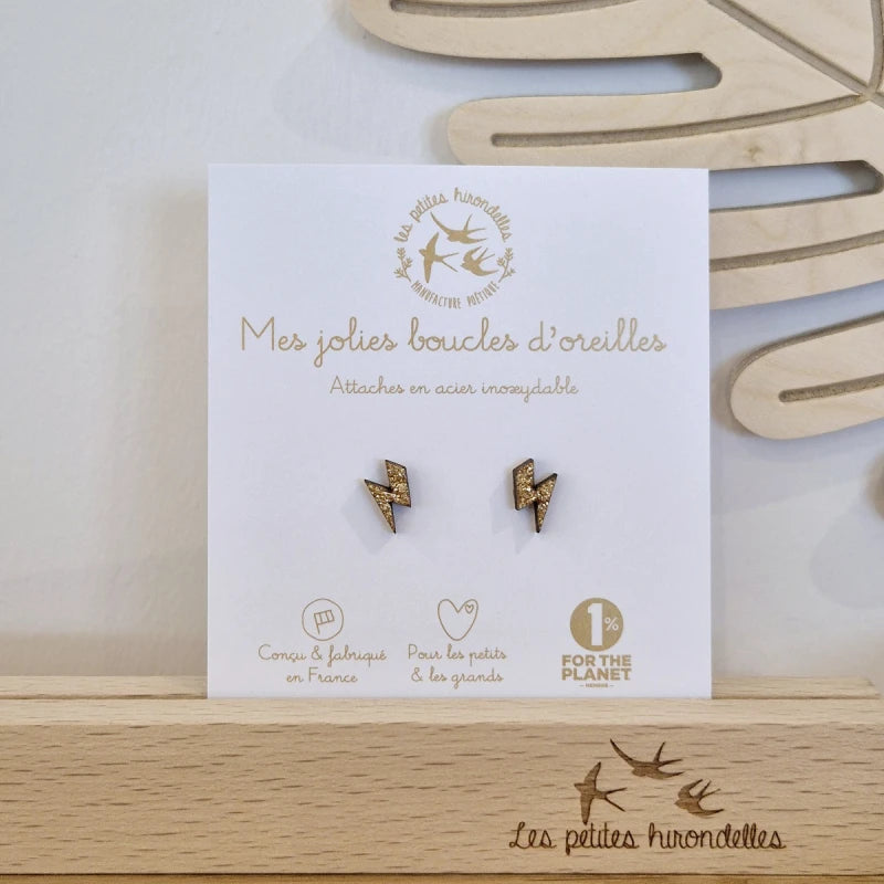 Boucles d'oreilles pailletées - Eclairs