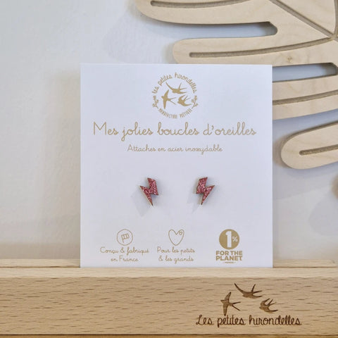Boucles d'oreilles pailletées - Eclairs