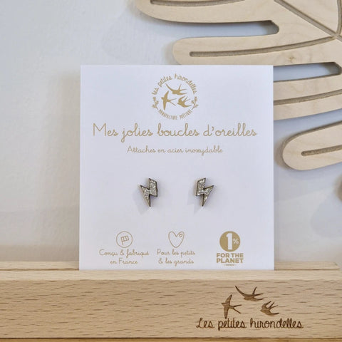 Boucles d'oreilles pailletées - Eclairs