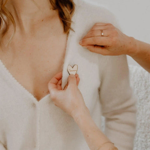 Pin's en bois - Tu vas être Témoin