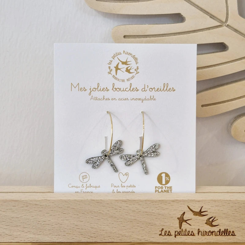 Créoles pailletées - Libellules