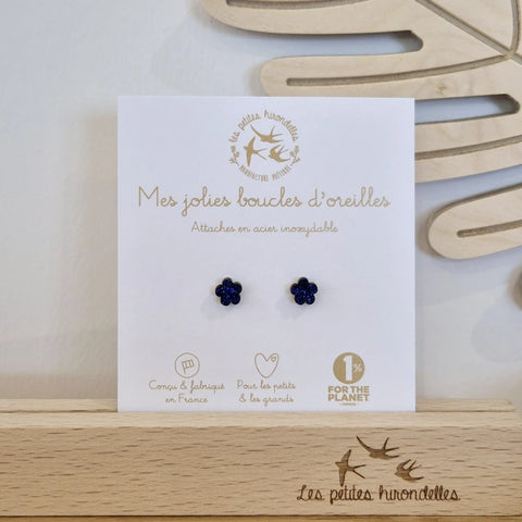 Boucles d'oreilles pailletées - Fleurs