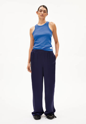 Débardeur bleu en coton bio - Kanitaa