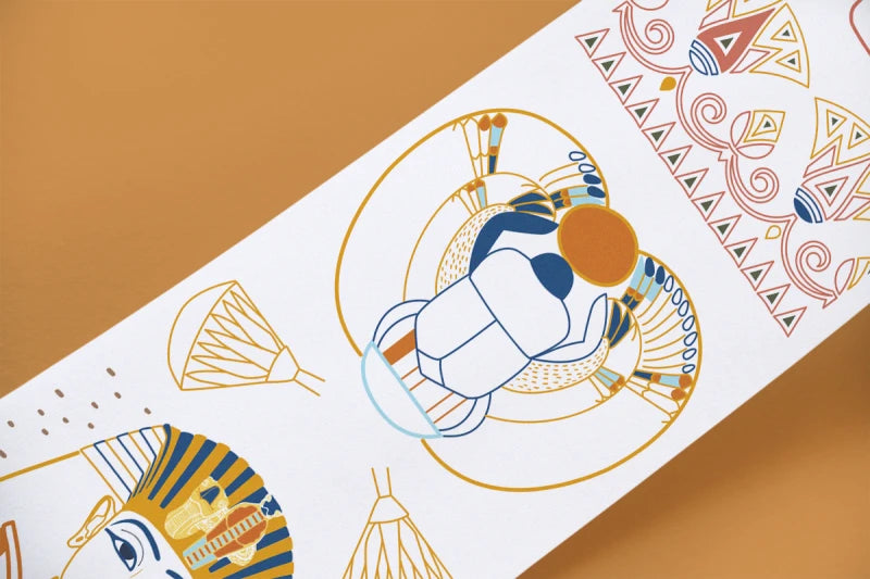 Scrollino Tutankhamun Coloring