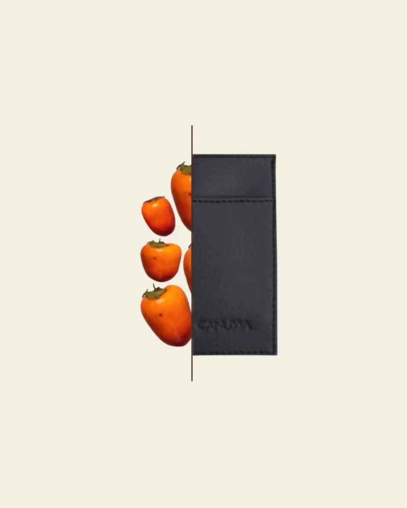 Persimmon slim card holder - Black B2B