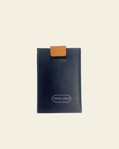 Slim card holder - Blue/Camel B2B