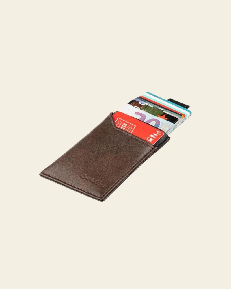 Slim card holder - Brown/Black B2B