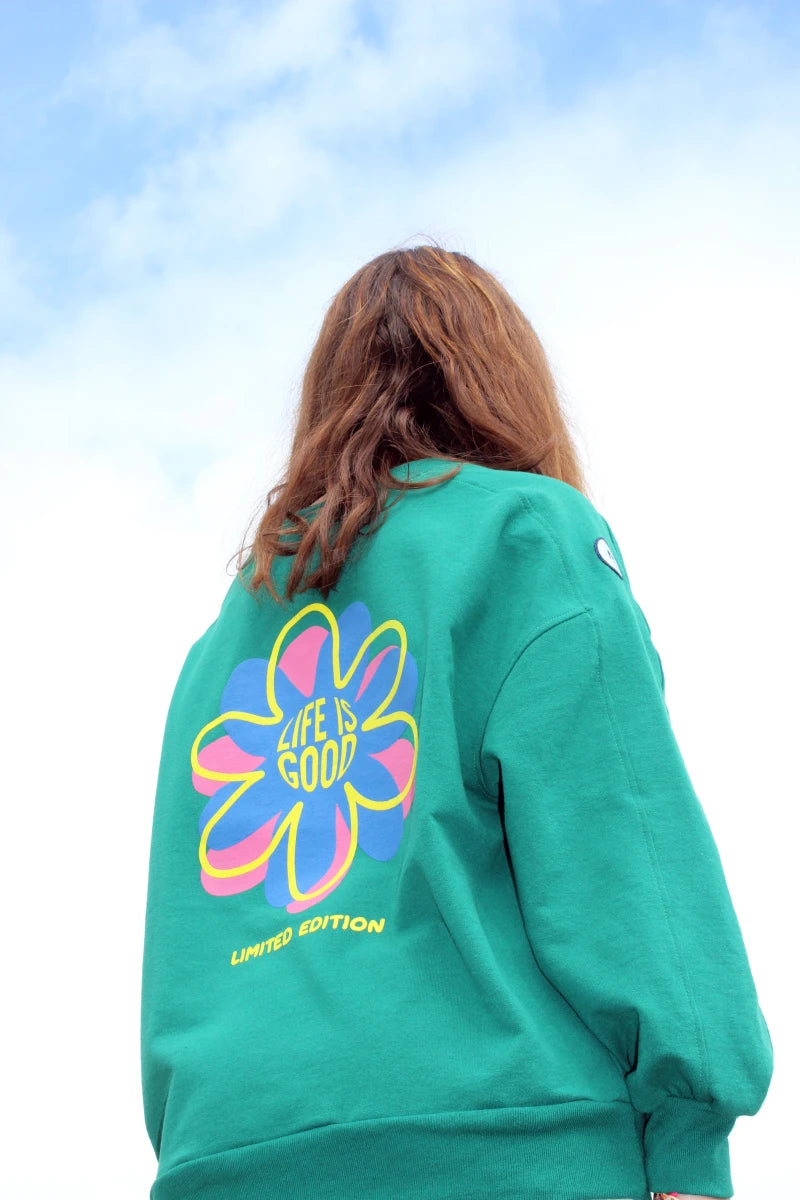 Sweat-shirt "LIFE IS GOOD"