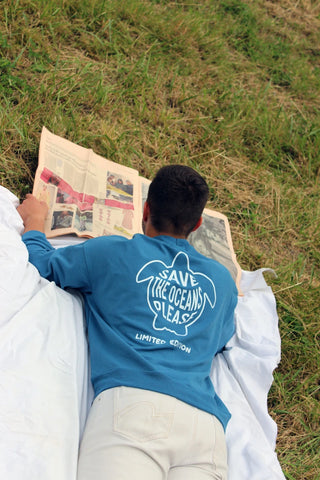 Sweat-shirt "SAVE THE OCEANS PLEASE"