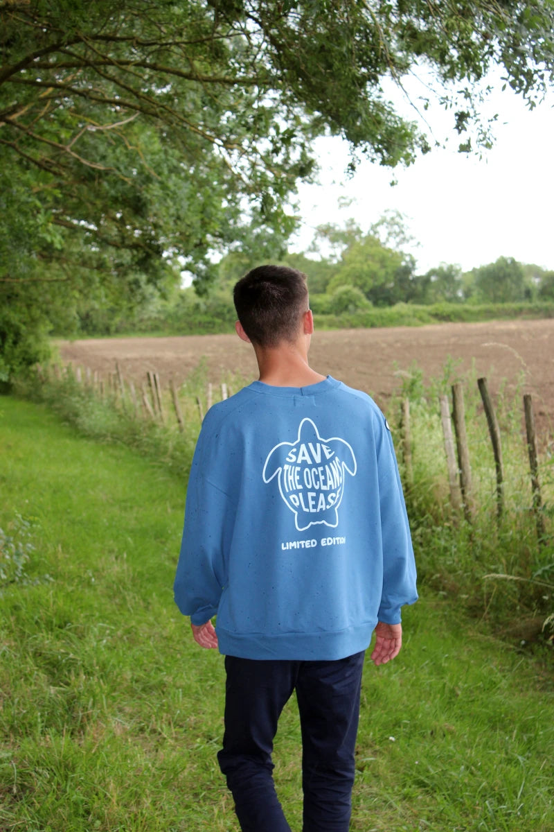Sweat-shirt "SAVE THE OCEANS PLEASE"