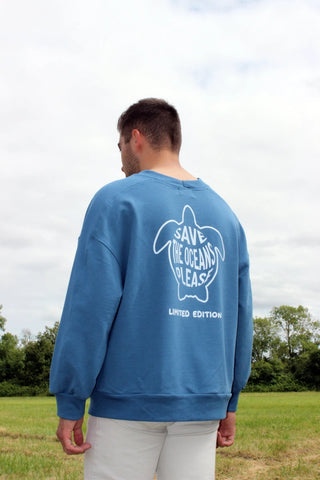 Sweat-shirt "SAVE THE OCEANS PLEASE"