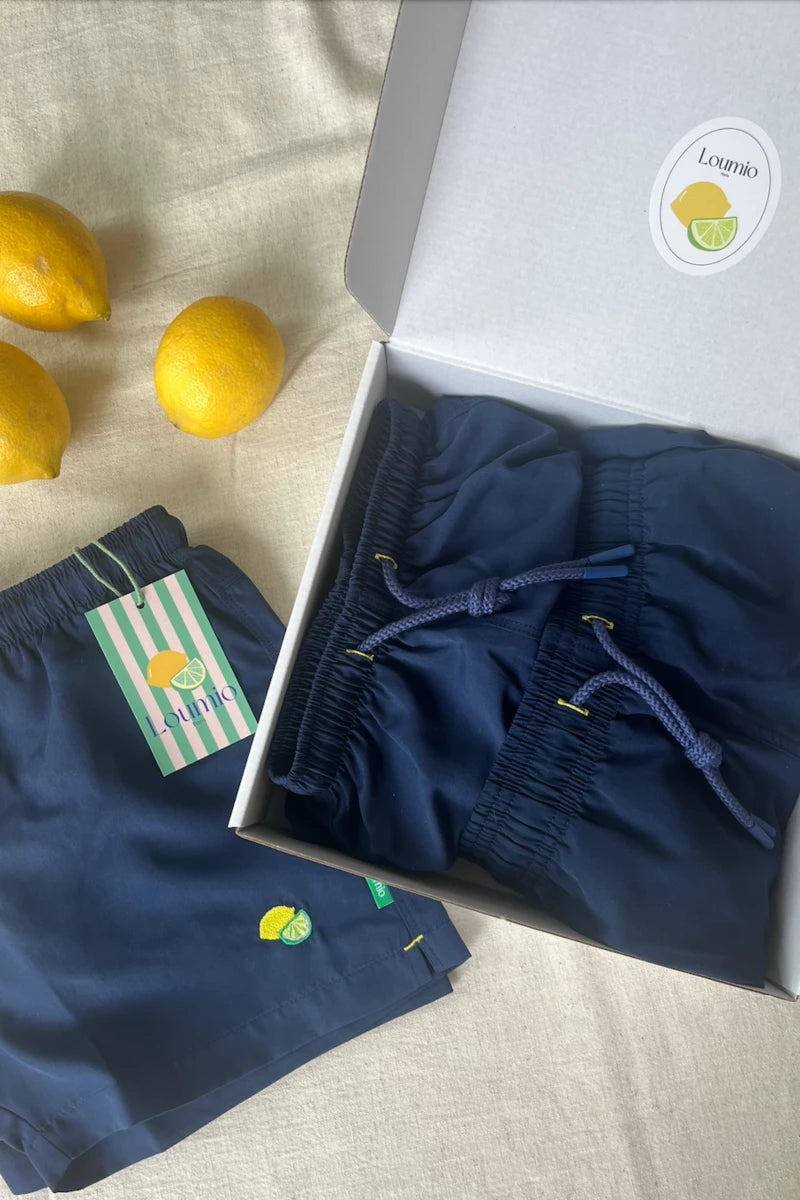 Pack maillots de bain Père/Fils - Orso Deep Blue