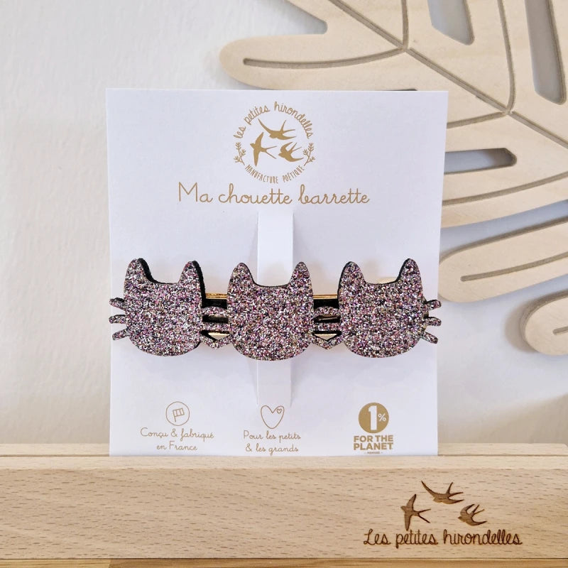 Barrette clip - Chats
