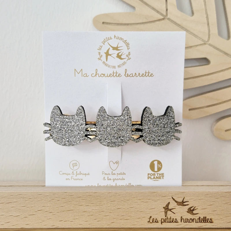 Barrette clip - Chats