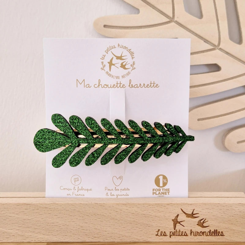 Barrette clip - Branche de pin