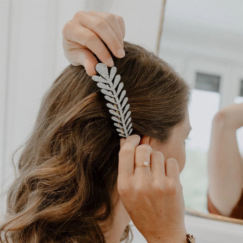 Barrette clip - Branche de pin