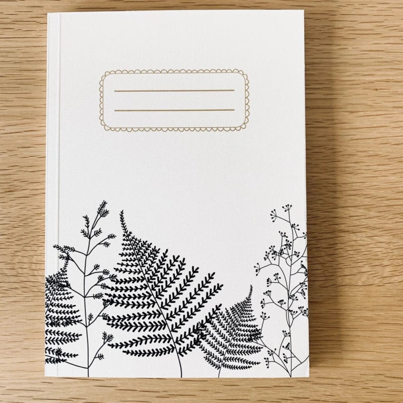 Carnet en papier A5 - Pages blanches - Botanique