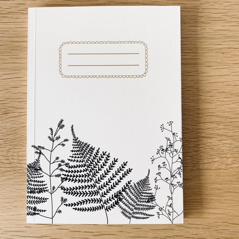 Carnet en papier A5 - Pages blanches - Botanique