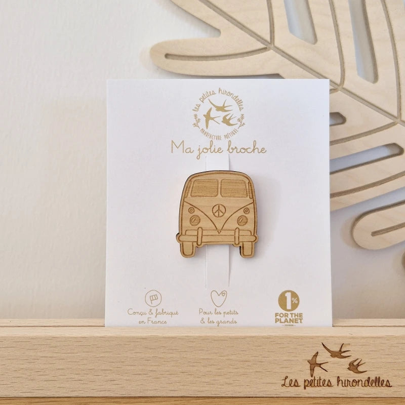 Broche en bois - Combi