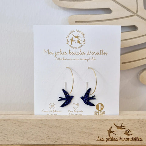 Créoles pailletées - Hirondelles