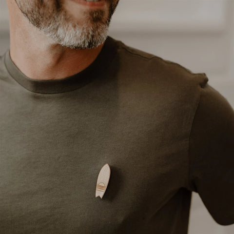 Pin's en bois - Surf