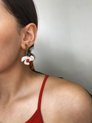 Boucles d'oreilles - Fleurs voltigeuses
