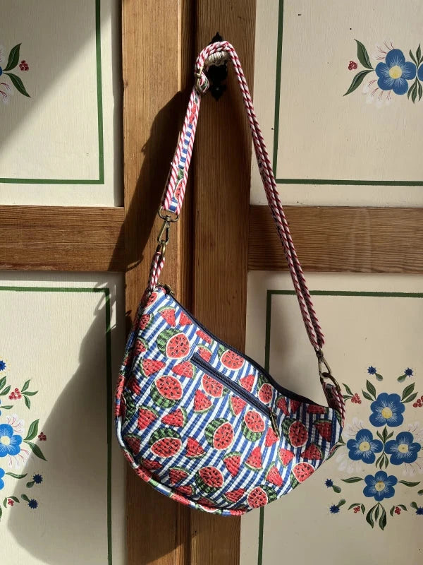 Sac demi lune pastèque - Manoë X Meanwhile Boutique (édition limitée)
