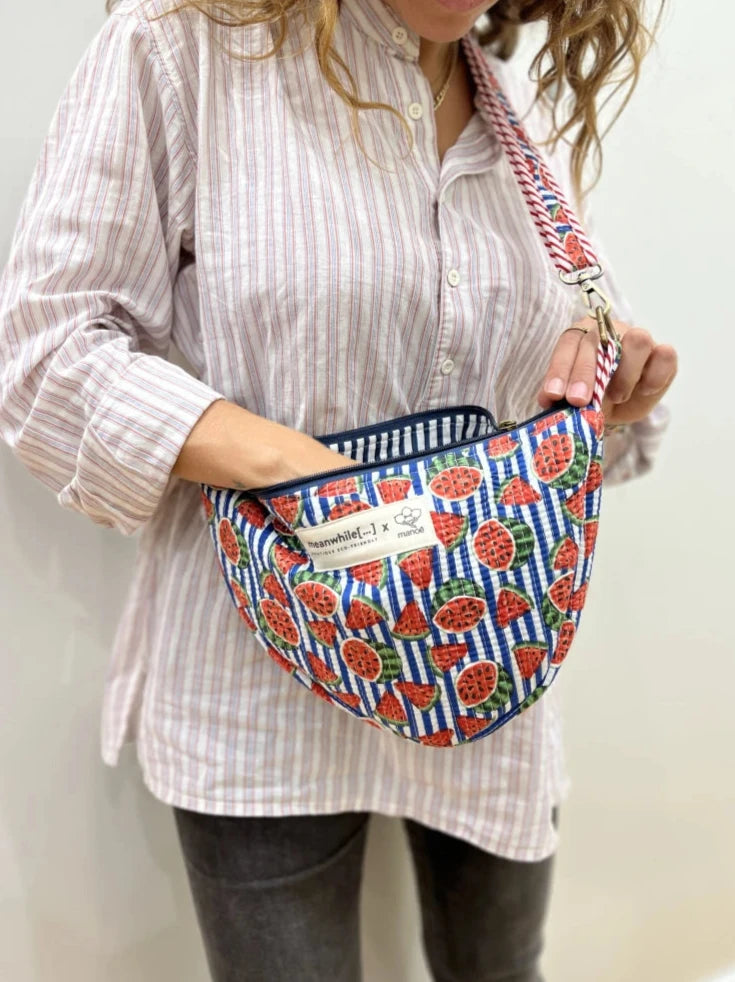 Sac demi lune pastèque - Manoë X Meanwhile Boutique (édition limitée)