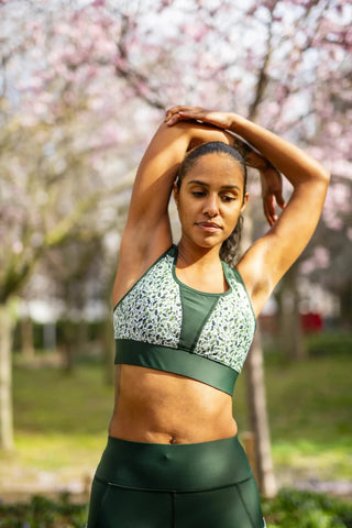 Brassière sport femme SKIN "Scotland" – maintien fort technique et écoresponsable