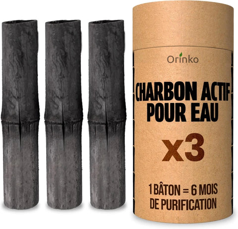 Charbon Takesumi de Bambou X3 - pour purifier l’Eau