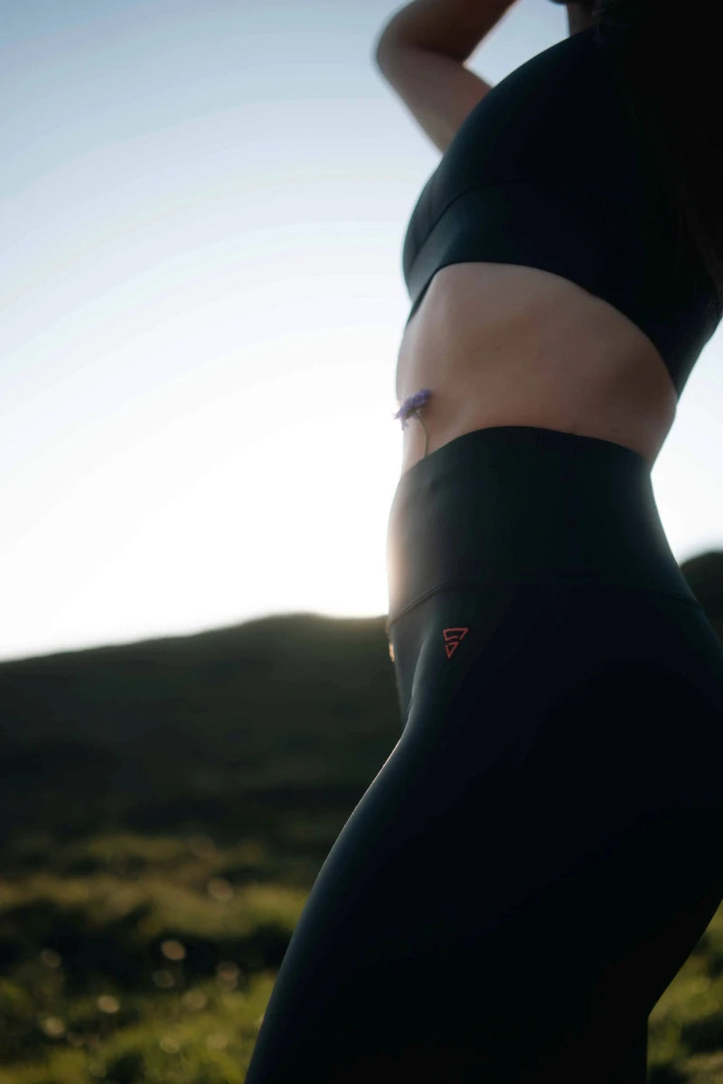 Legging sport femme noir"Orion" - Confort, maintien et style, écoresponsable