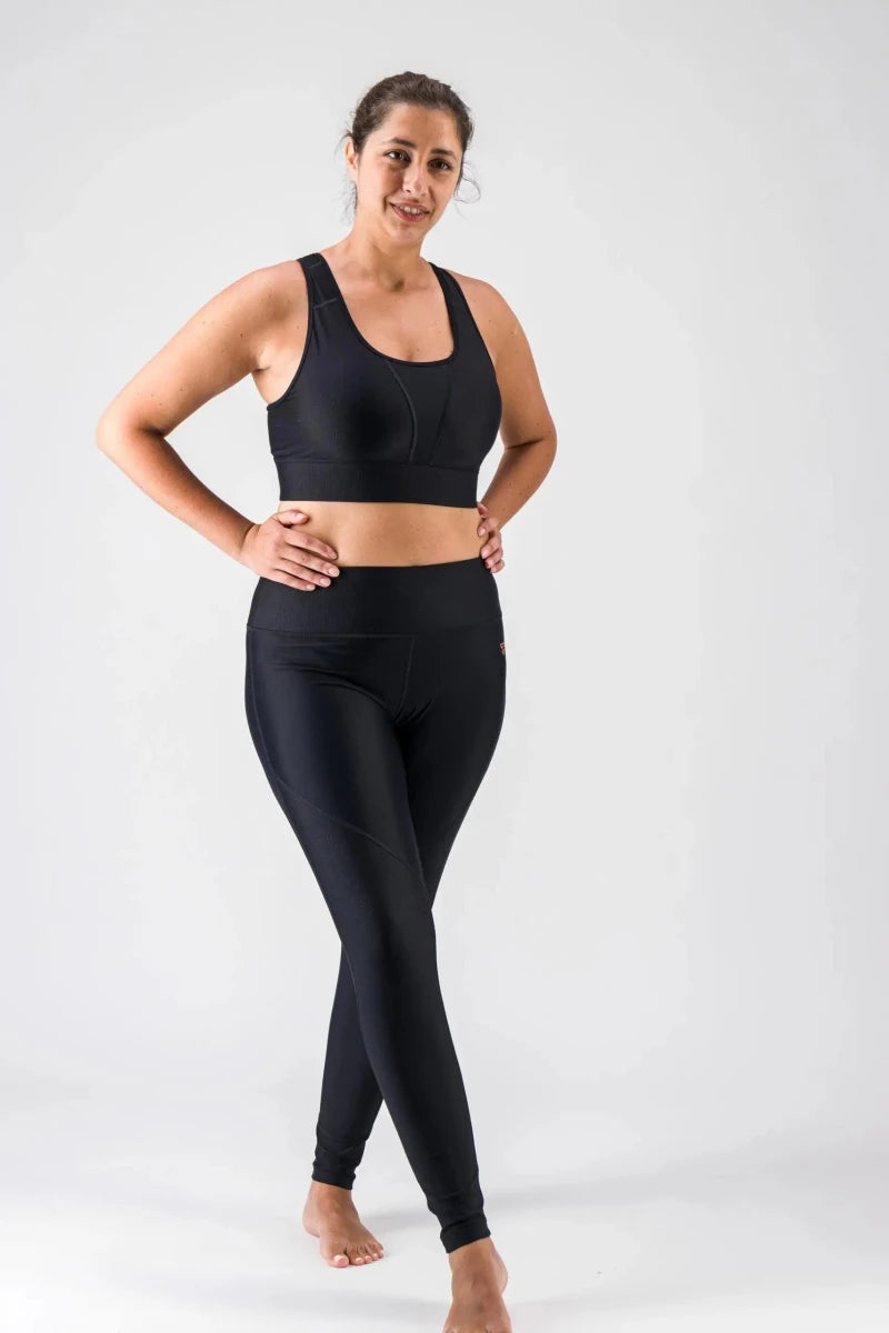Legging sport femme noir"Orion" - Confort, maintien et style, écoresponsable