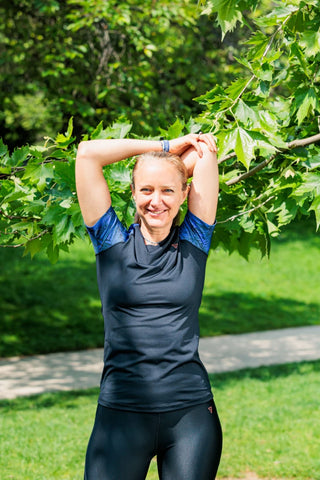 T shirt sport femme col V "Mercure"  – Technique, féminin et recyclé, écoresponsable
