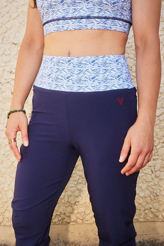 Jogging femme écoresponsable - Nouvelle Vague – léger, respirant et taille haute