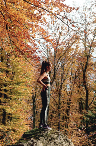 Legging sport femme FLY "Scotland" - Technique, respirant et taille haute, écoresponsable  avec poche zippée
