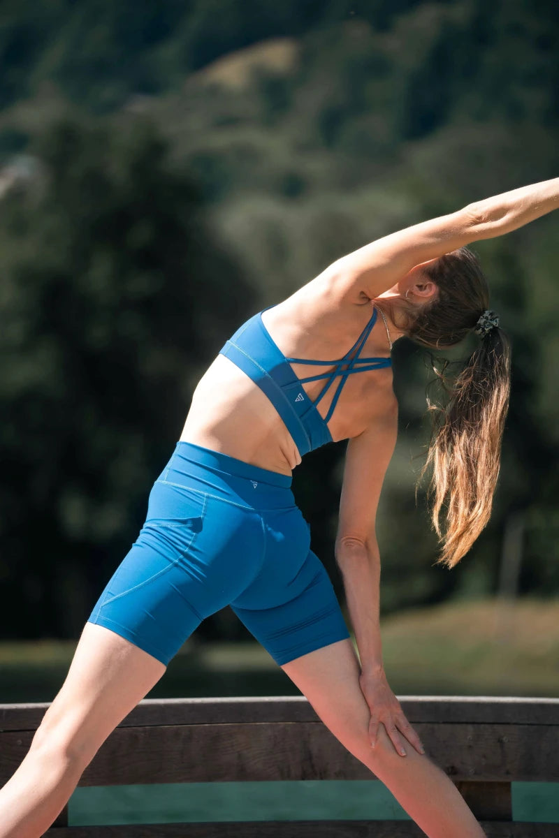 Brassière sport femme PHOENIX "La Lumineuse" – maintien, dos croisé et matière respirante