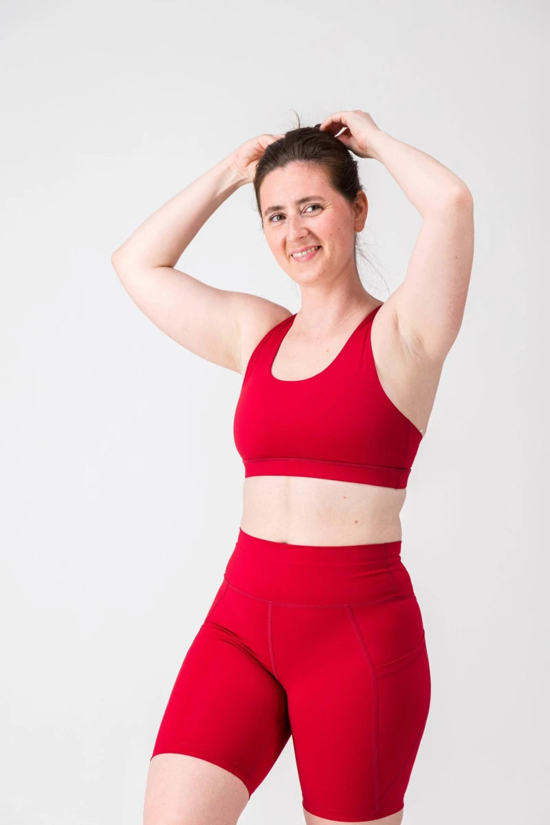 Brassière sport femme PHOENIX "La Lumineuse" – maintien, dos croisé et matière respirante