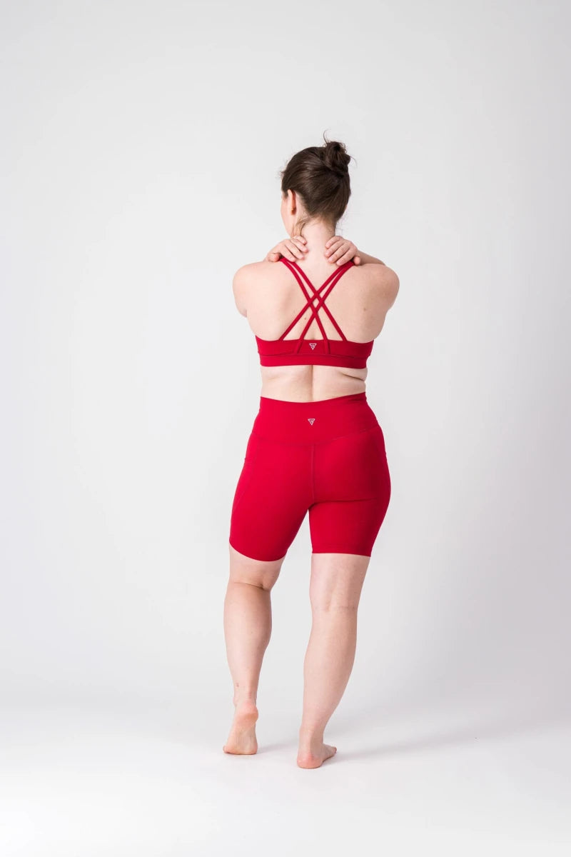 Brassière sport femme PHOENIX "La Lumineuse" – maintien, dos croisé et matière respirante