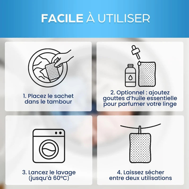 Lessive écologique Orinko – Billes de magnésium réutilisables, 350 lavages zéro déchet, hypoallergénique pour tous textiles, Sans Produits Chimiques