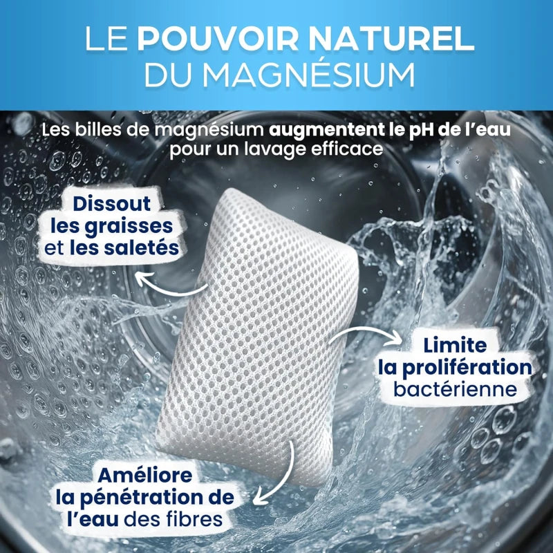 Lessive écologique Orinko – Billes de magnésium réutilisables, 350 lavages zéro déchet, hypoallergénique pour tous textiles, Sans Produits Chimiques