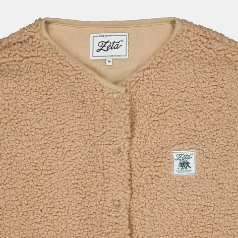 Veste Sherpa Camel sans manche