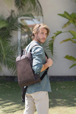 Urban laptop backpack - Brown