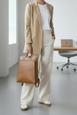 Urban laptop backpack - Camel